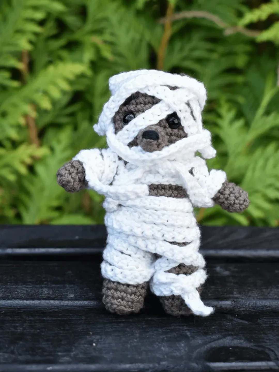 Mummy Bear Crochet Amigurumi Pattern PDF, Halloween Bear Crochet Pattern, Cute Mummy Stuffed Animal, Spooky Bear Doll, DIY Halloween Decor