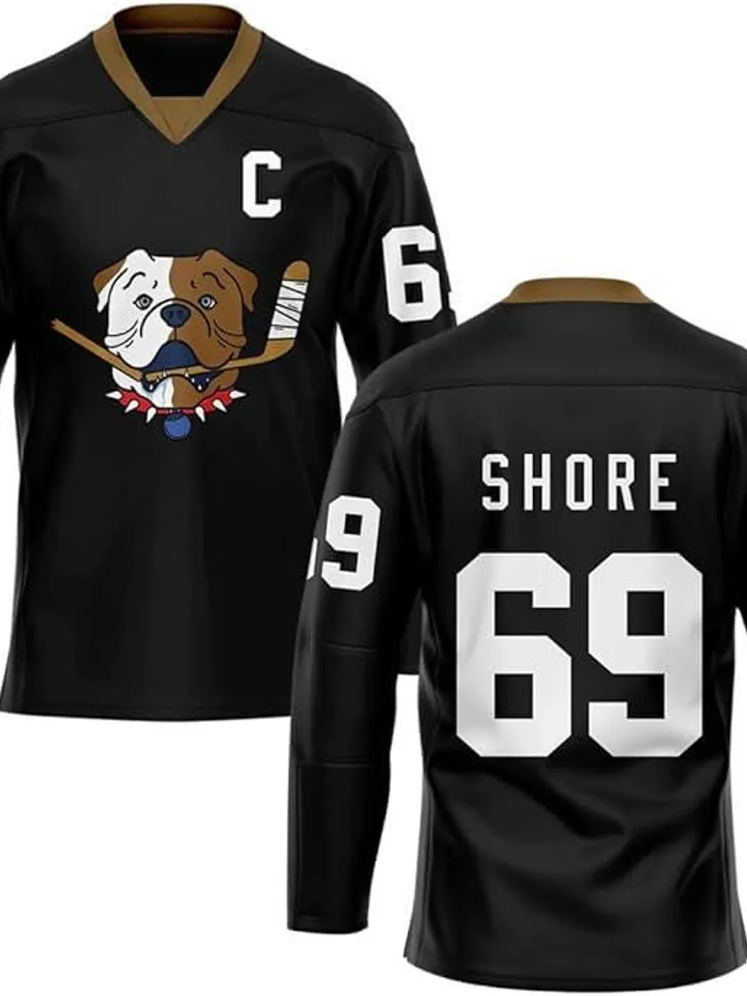 Sudbury Bulldogs Hockey Jersey (Black) Custom Fan Gear Gift