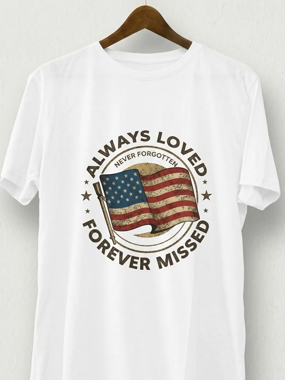 T-Shirt Design Memorial Day T-Shirt Design | Patriotic USA Tribute Graphic