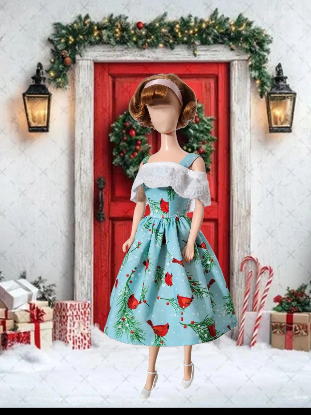 christmas dresses for dolls I ordered some handmade Christmas dresses off of eBay for my dolls