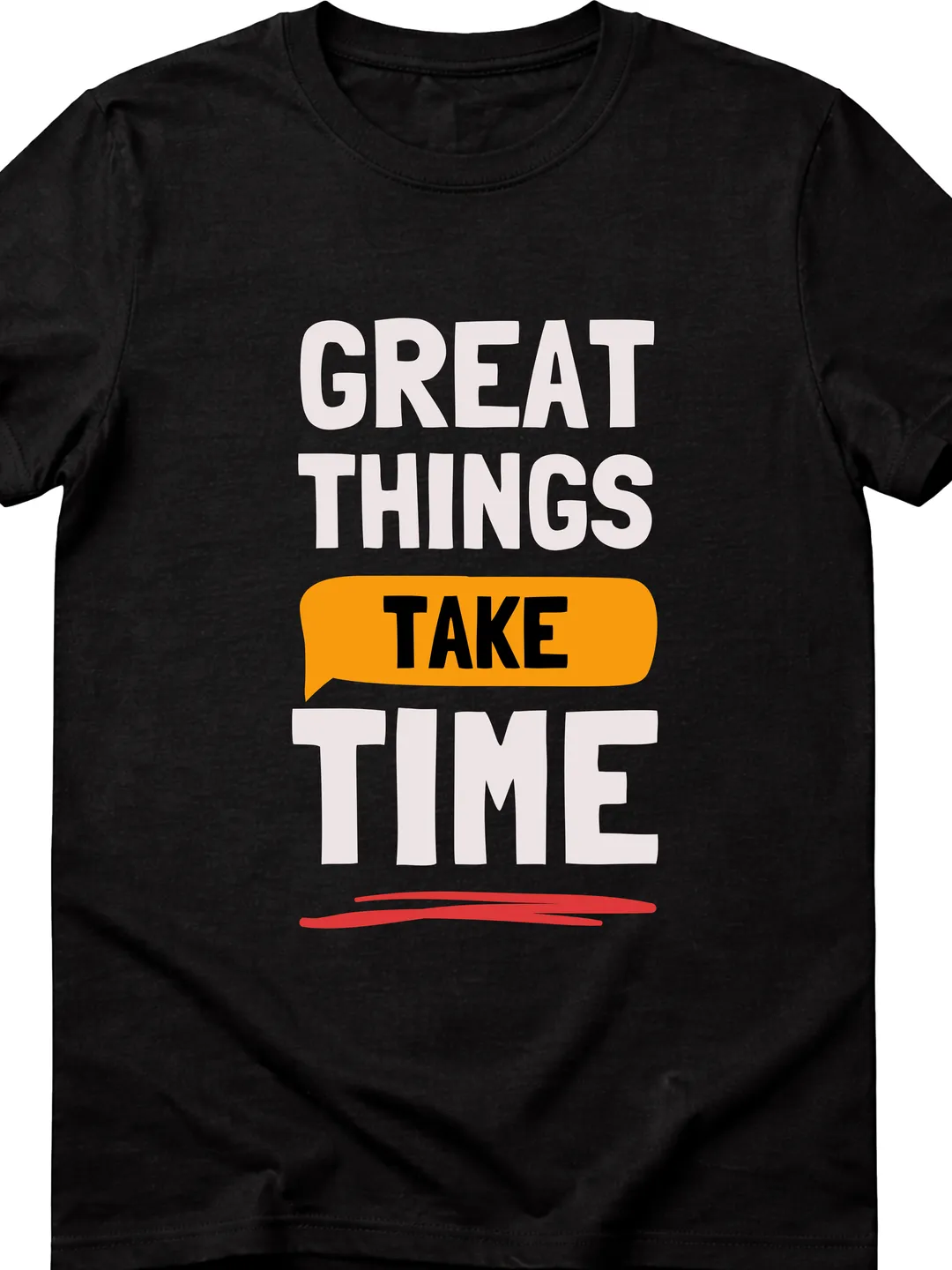 T-Shirt Design Black Yellow and White Bold Motivational Quote T-Shirt | Stylish Graphic Tee
