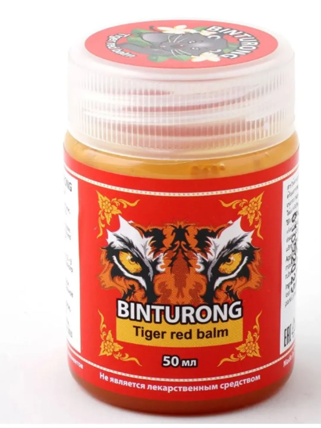 Original Binturong, Red Tiger Balm, muscle and ligament repair, 50g.