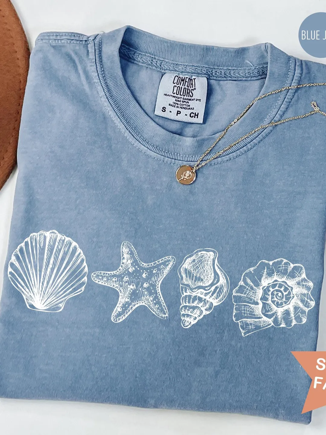 Comfort Colors® Sea Shells Shirt: Vintage 90s Retro Tee
