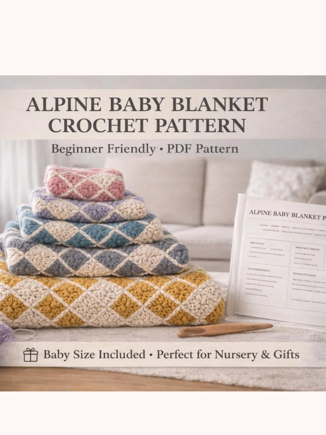Crochet Pattern C2C Your Heart Counted For Crocheting Baby Blankets ...