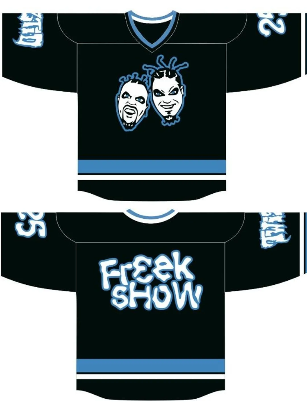 freek show 25 faces sublimated hockey jersey