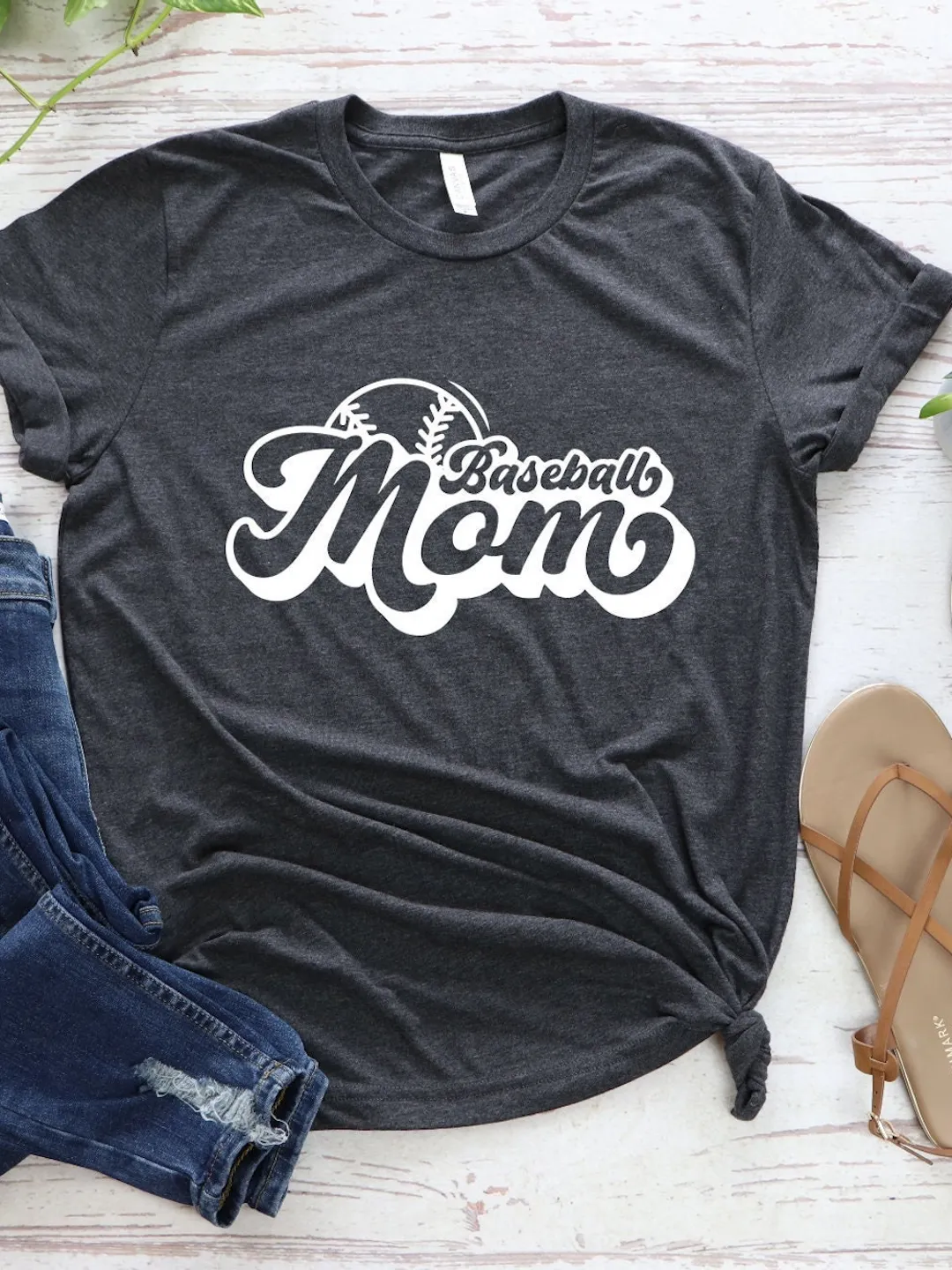 Baseball Mom Game Day Shirt - Casual Soft Cotton Tee