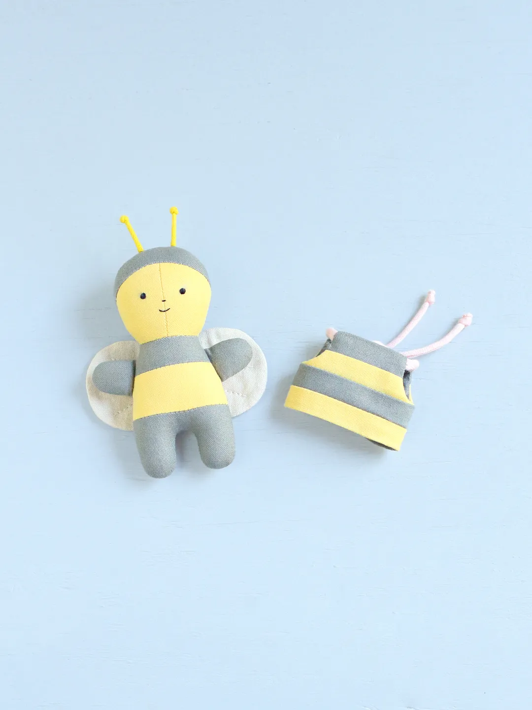 2 PDF Pocket Bee Stuffed Animal and Beehive Sewing Patterns Bundle