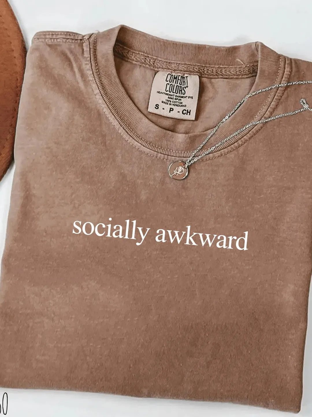 Comfort Colors® Socially Awkward T-Shirt Minimalist Introvert Humor Shirt