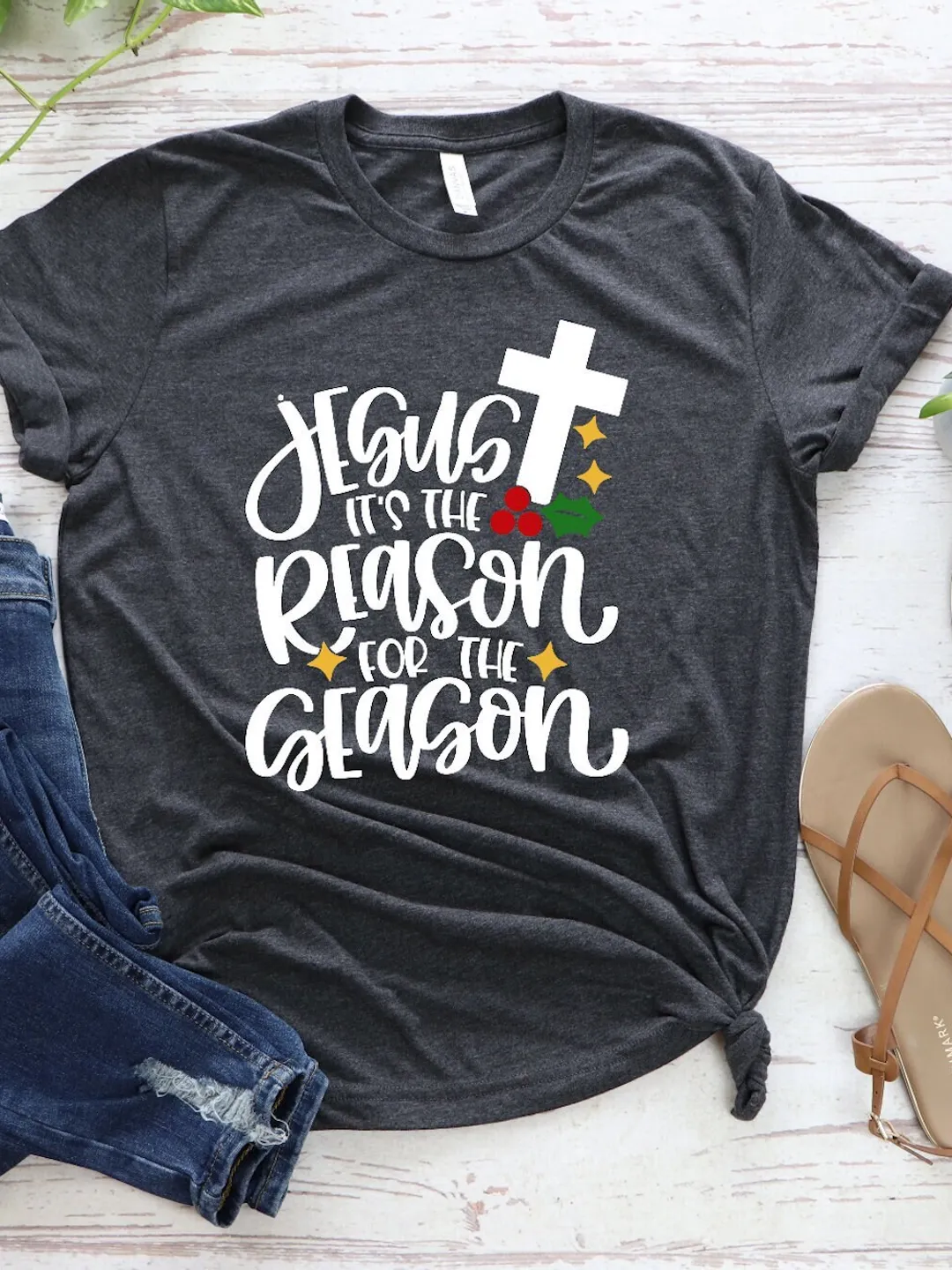 Family Christmas Shirts, Jesus is The Reason, Group Shirts, Matching Christmas Shirt