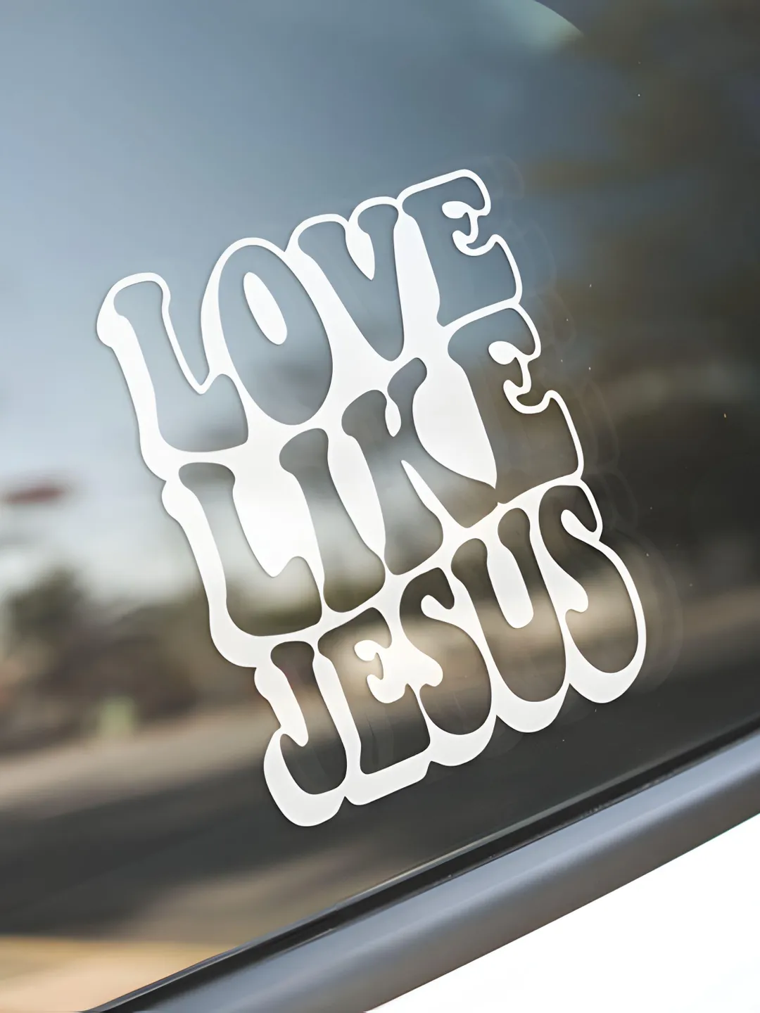 Jesus Car Decal | Christian Vinyl Sticker for Car Window | Faith Script ...