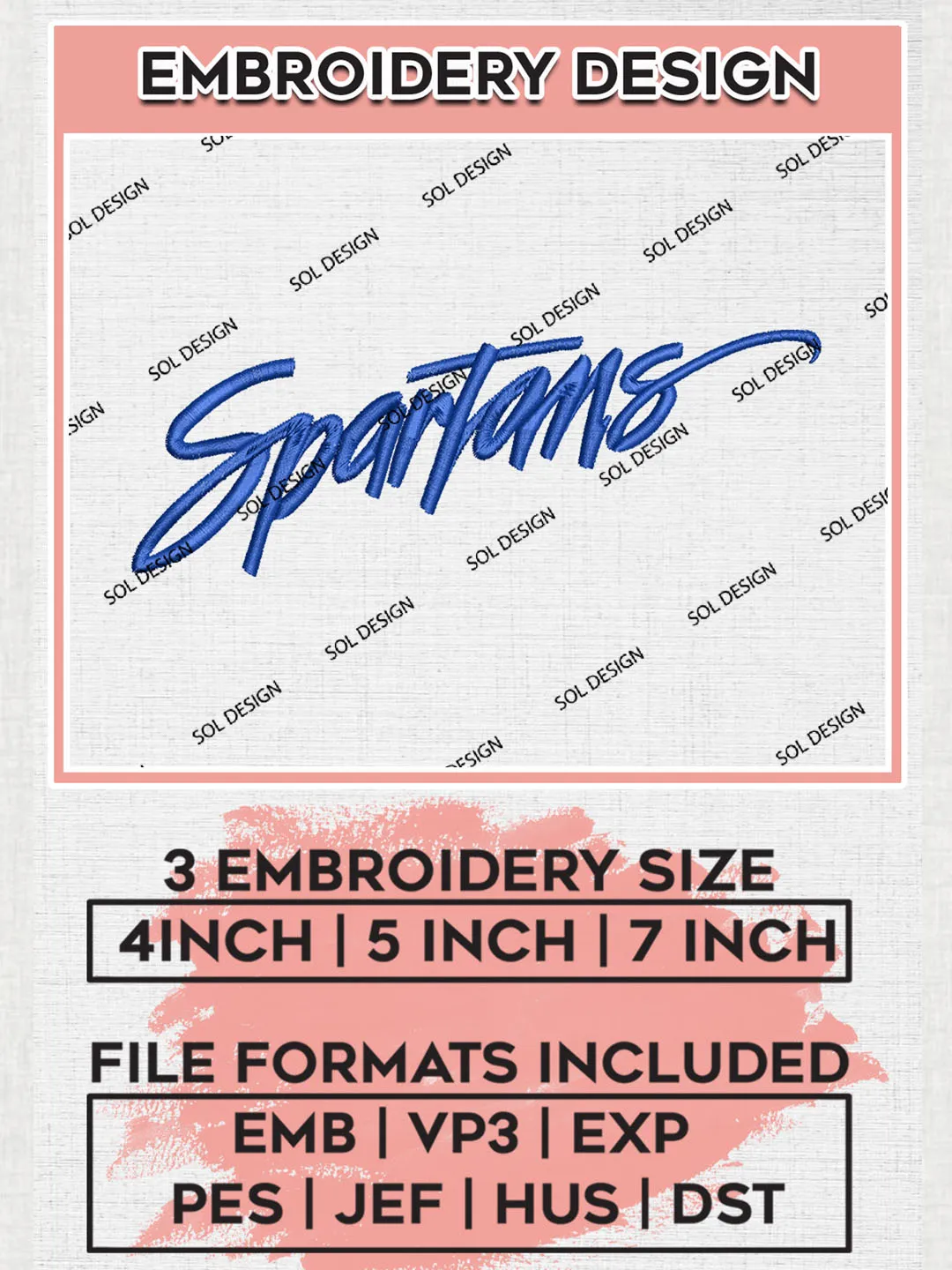 NCAA Spartans Team Word Logo embroidery designs, NCAA San José State Spartans Logo Machine embroidery files, NCAA Team Logo embroidery designs, NCAA Game Day Machine embroidery designs, Digital Download