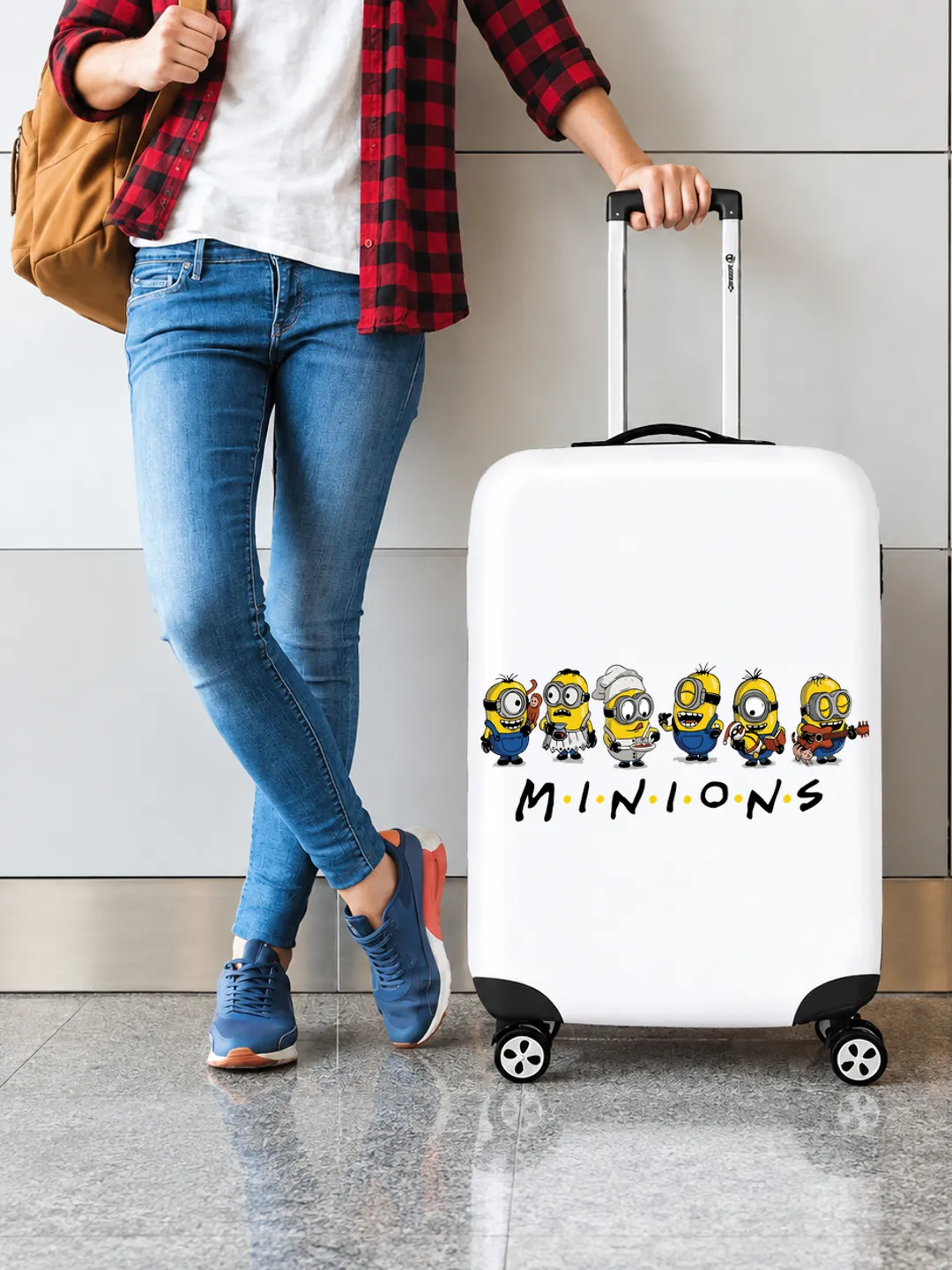 Minions Friends Luggage Cover