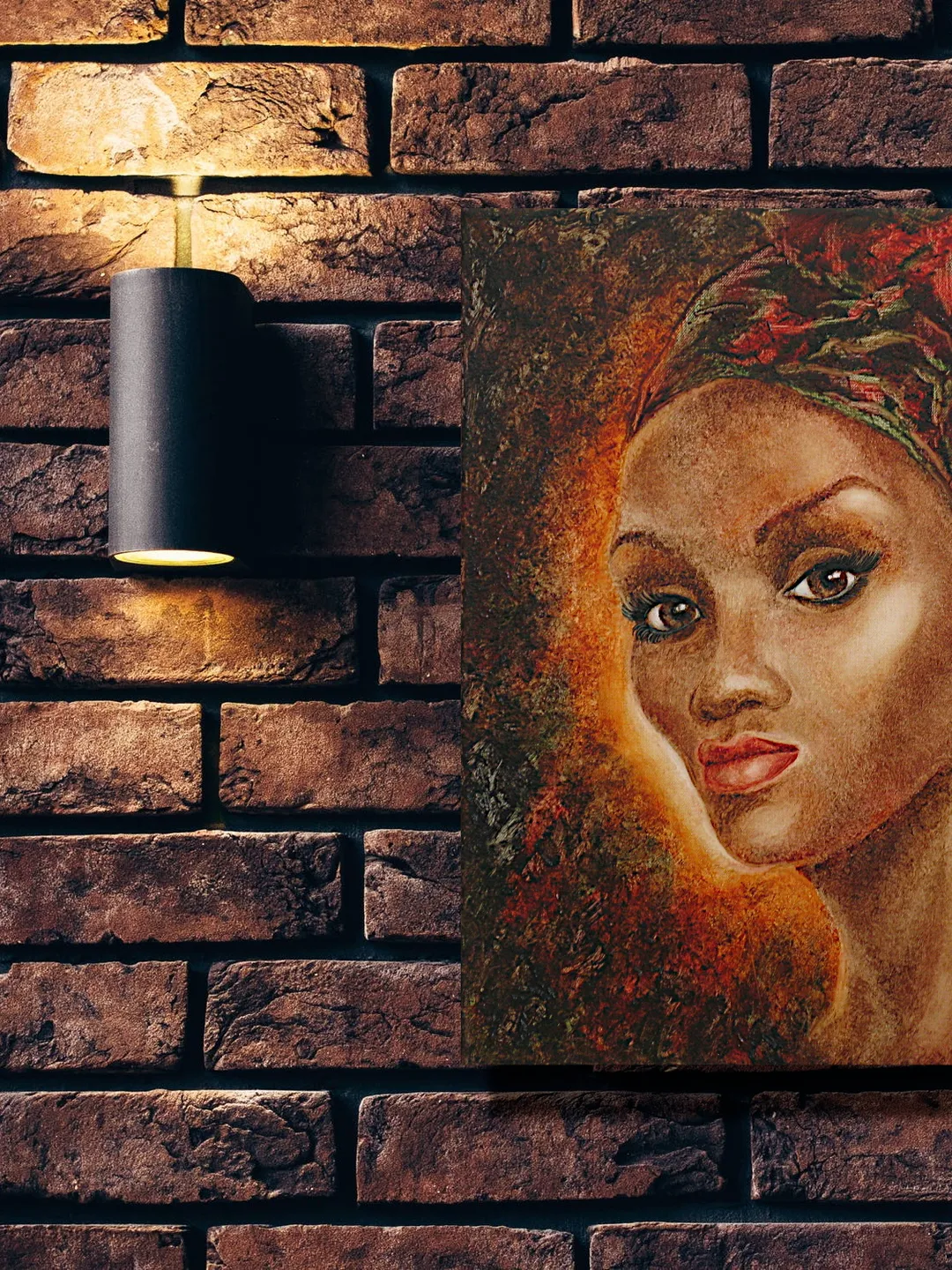 Woman Portrait Painting Black Woman Original Art African American ...