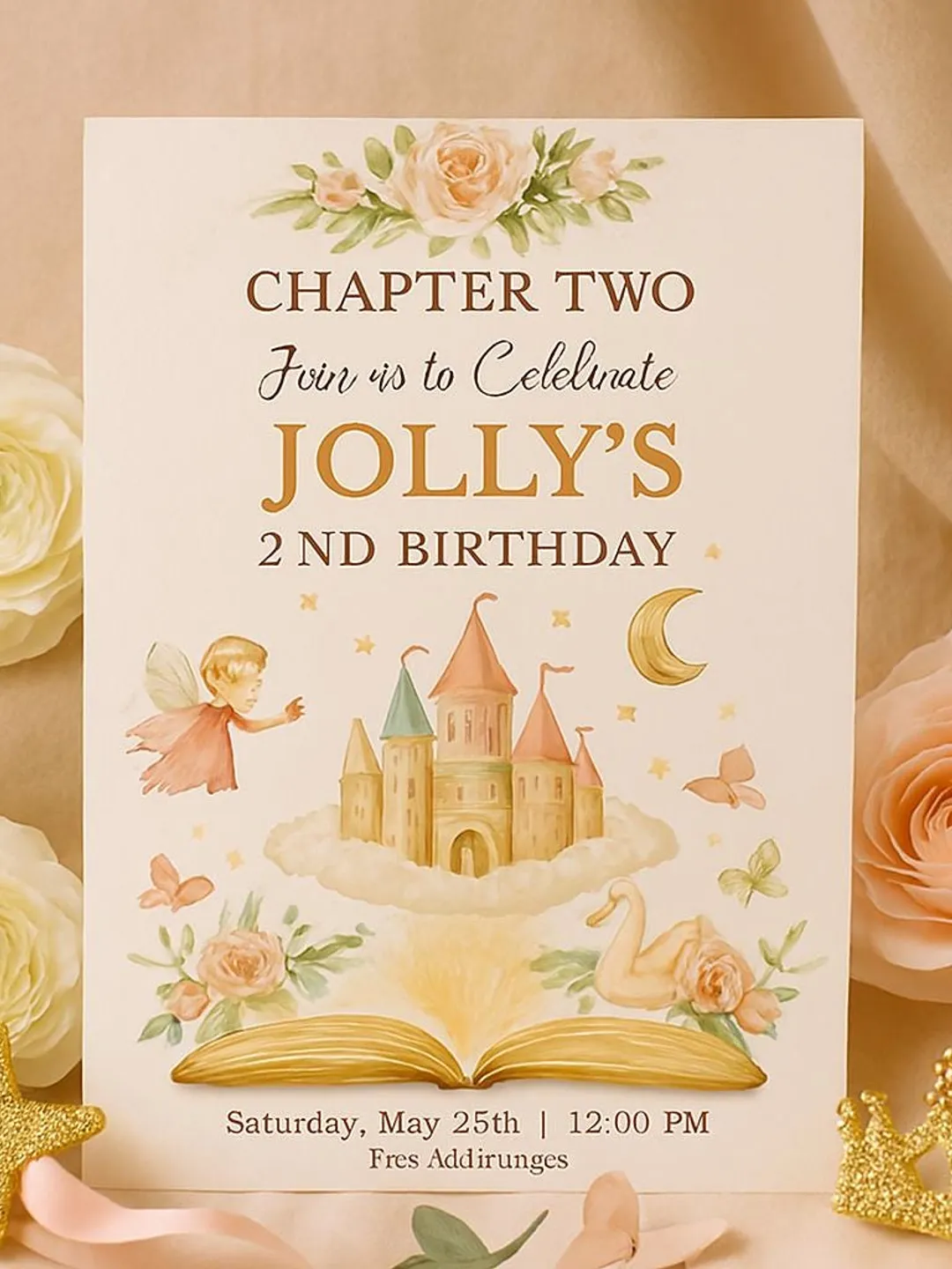 Chapter Two Birthday Invitation ,Storybook and Fairytale 2nd Birthday ...