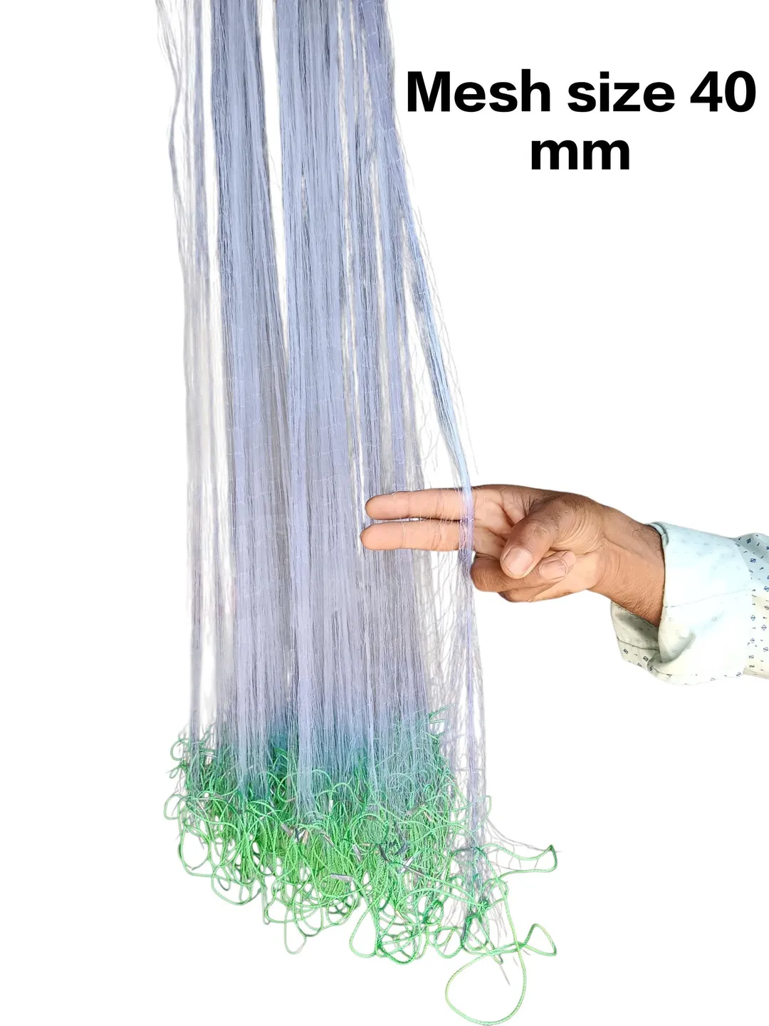 40 ft fishing gill net Fishing Gill net 40 mm Mesh 2 Finger twine .11 mm Monofilament