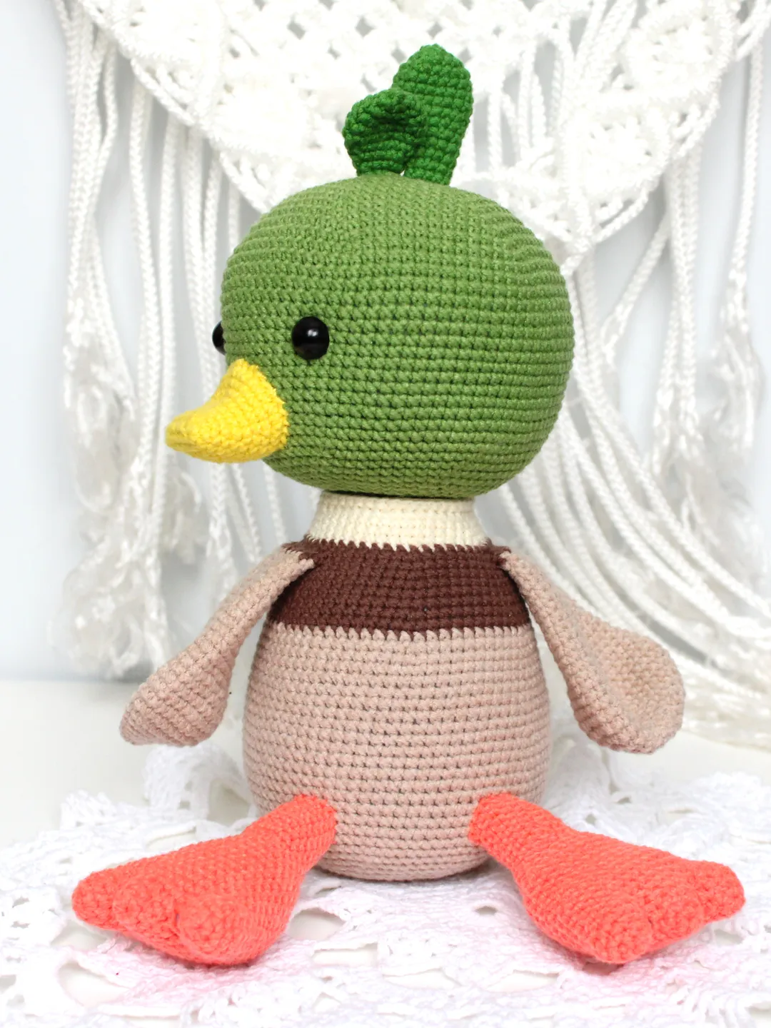 Duck crochet pattern PDF in English Amigurumi duck bird toy crochet tutorial