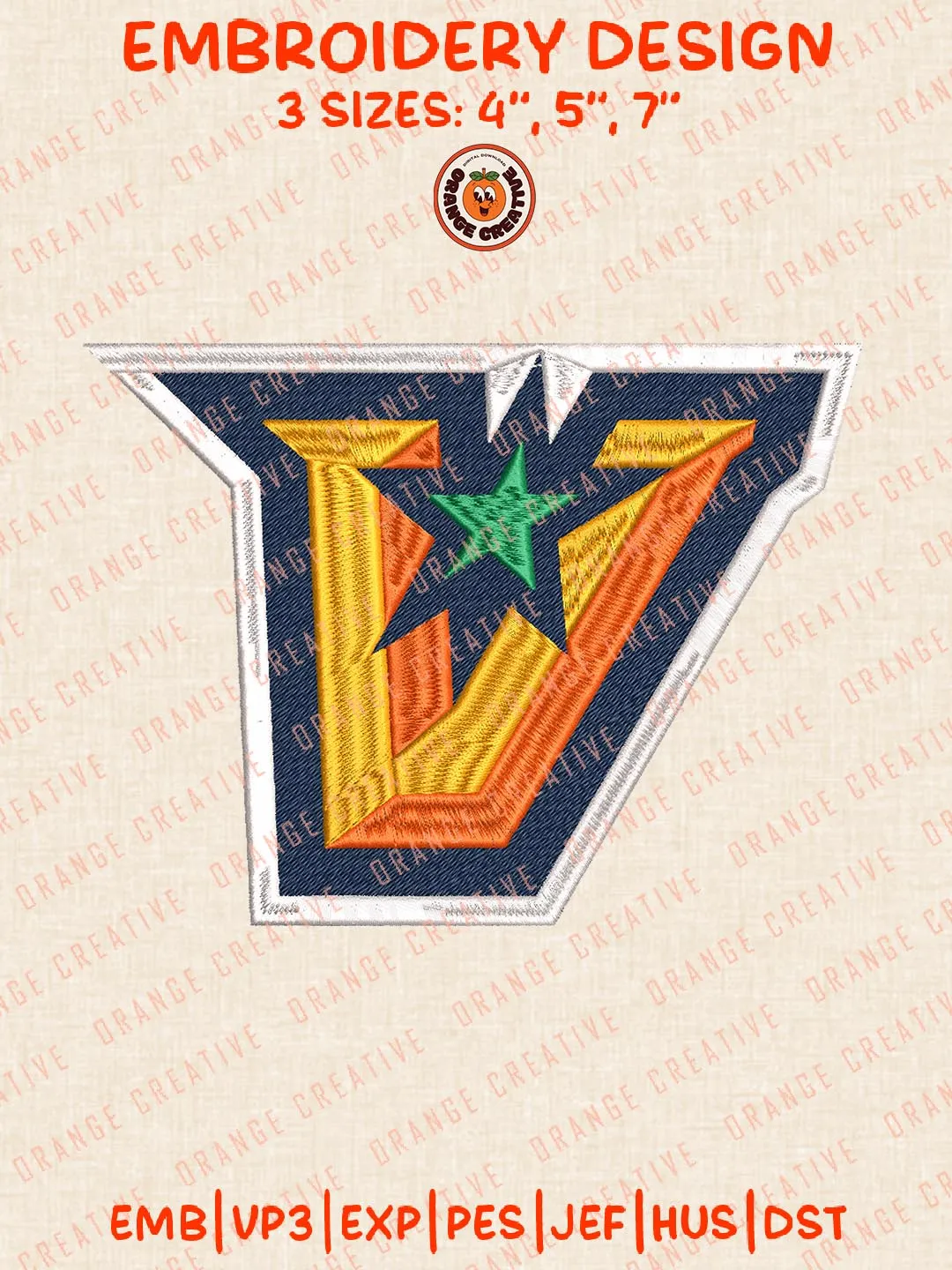 NCAA UT Rio Grande Valley Vaqueros Logo Embroidery Design Files, NCAA Logos Embroidery Designs, NCAA Machine Embroidery Files, 3 Sizes, Custom Sizes, Instant Download
