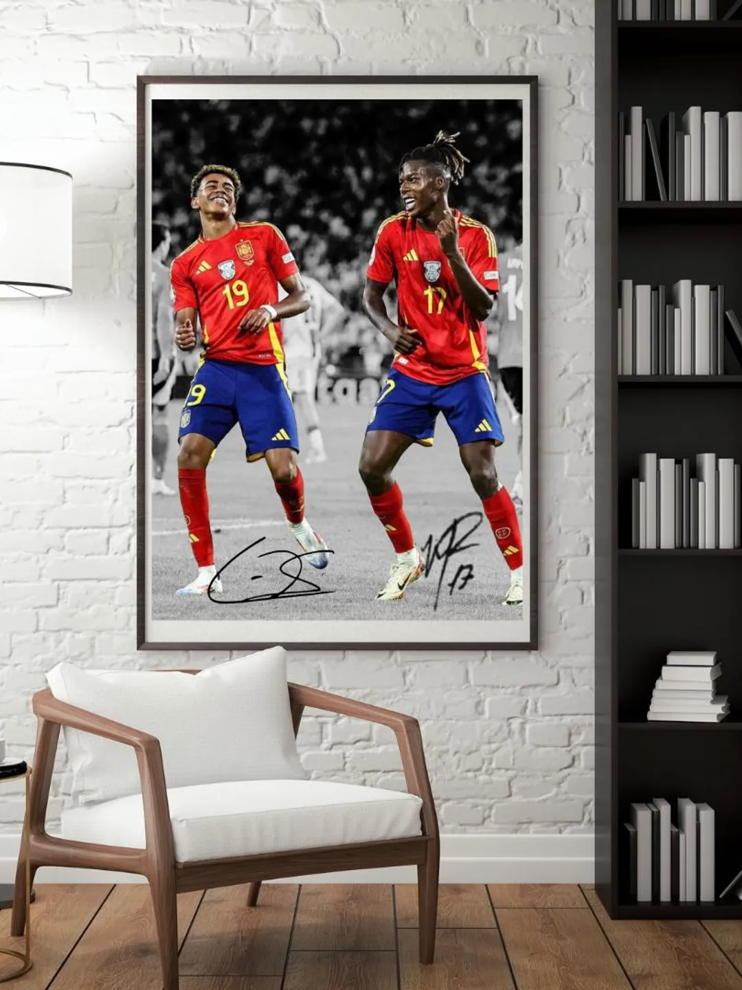 Nico Williams & Lamine Yamal Poster | Spain Football Art (Digital