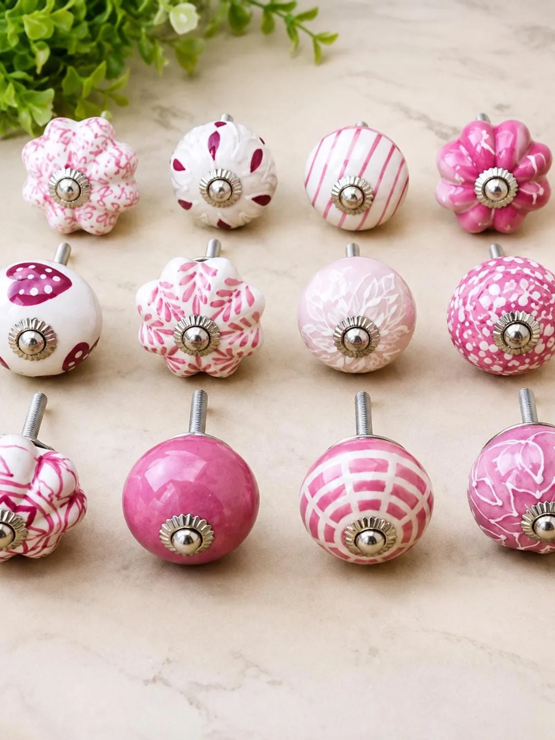 pink dresser drawer knobs 10pcs Metal Cabinet Knobs Pink Drawer Knobs Round Shaped Dresser Knobs Cute Kitc