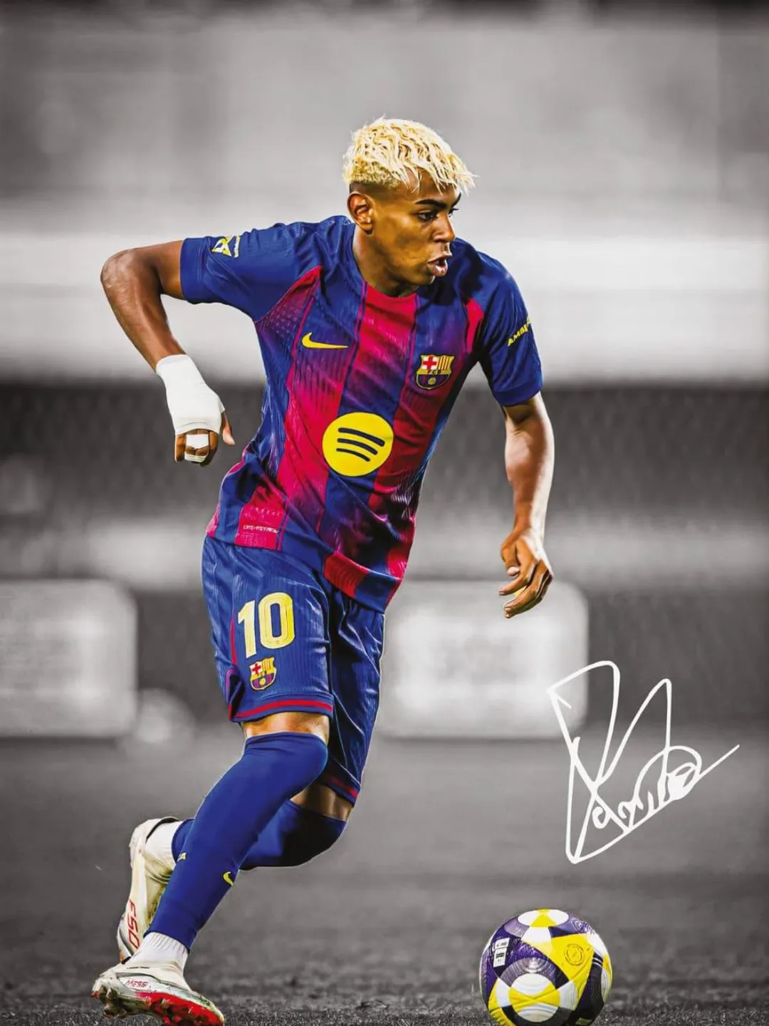 Lamine Yamal Wall Art | FC Barcelona Wonderkid Poster | Football