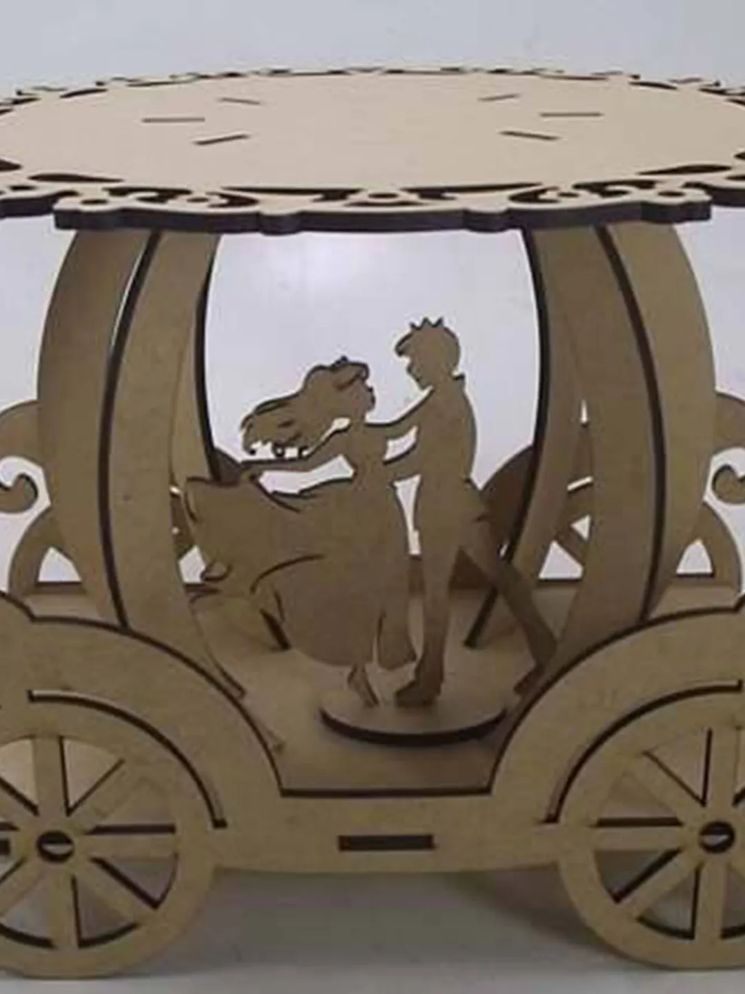 Digital Template Cnc Router Files Cnc Cake Stand 4 mm Files for Wood Laser Cut Pattern