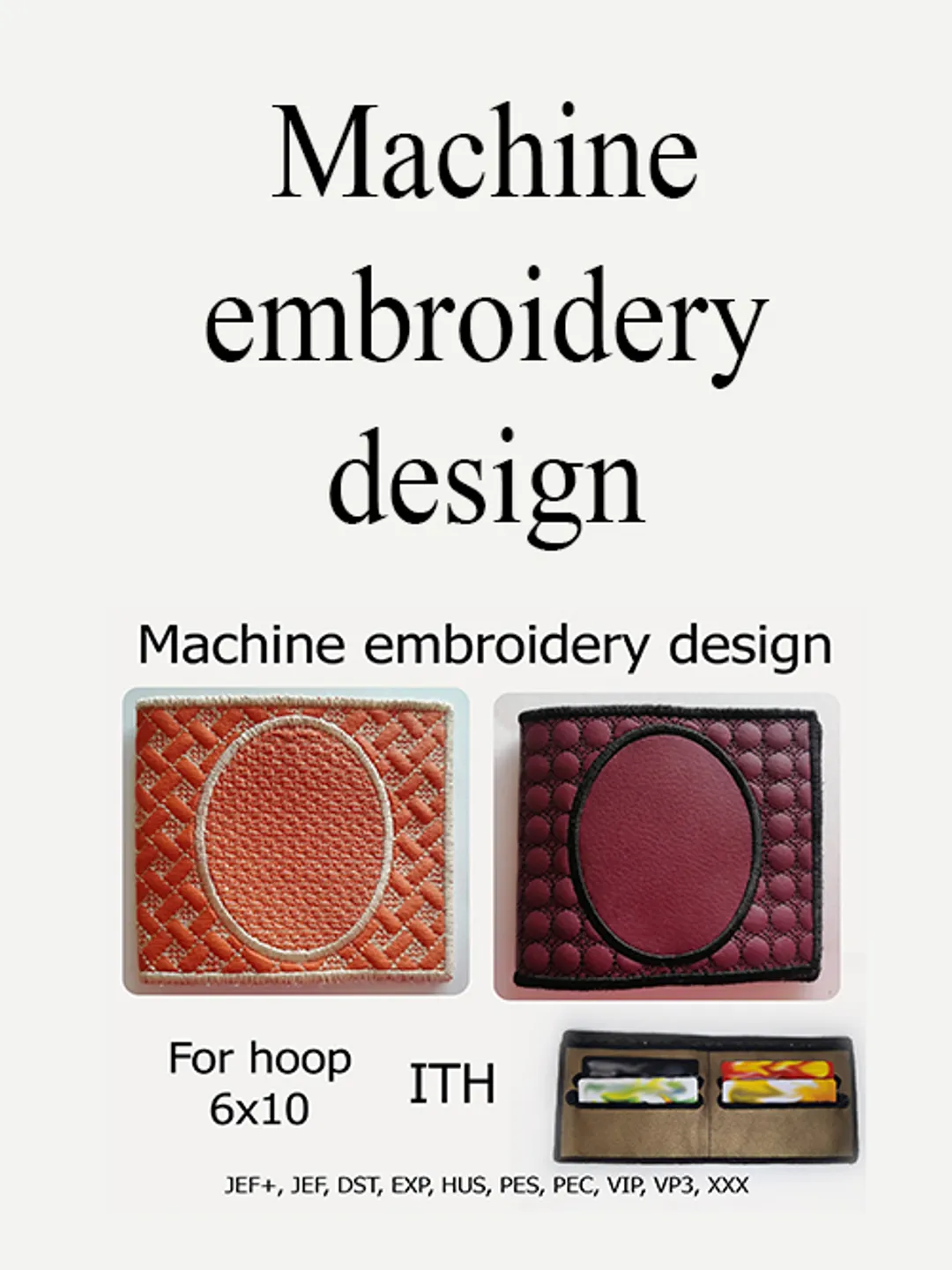 Billfold embroidery designs. In the Hoop purse, Wallet for banknotes ...