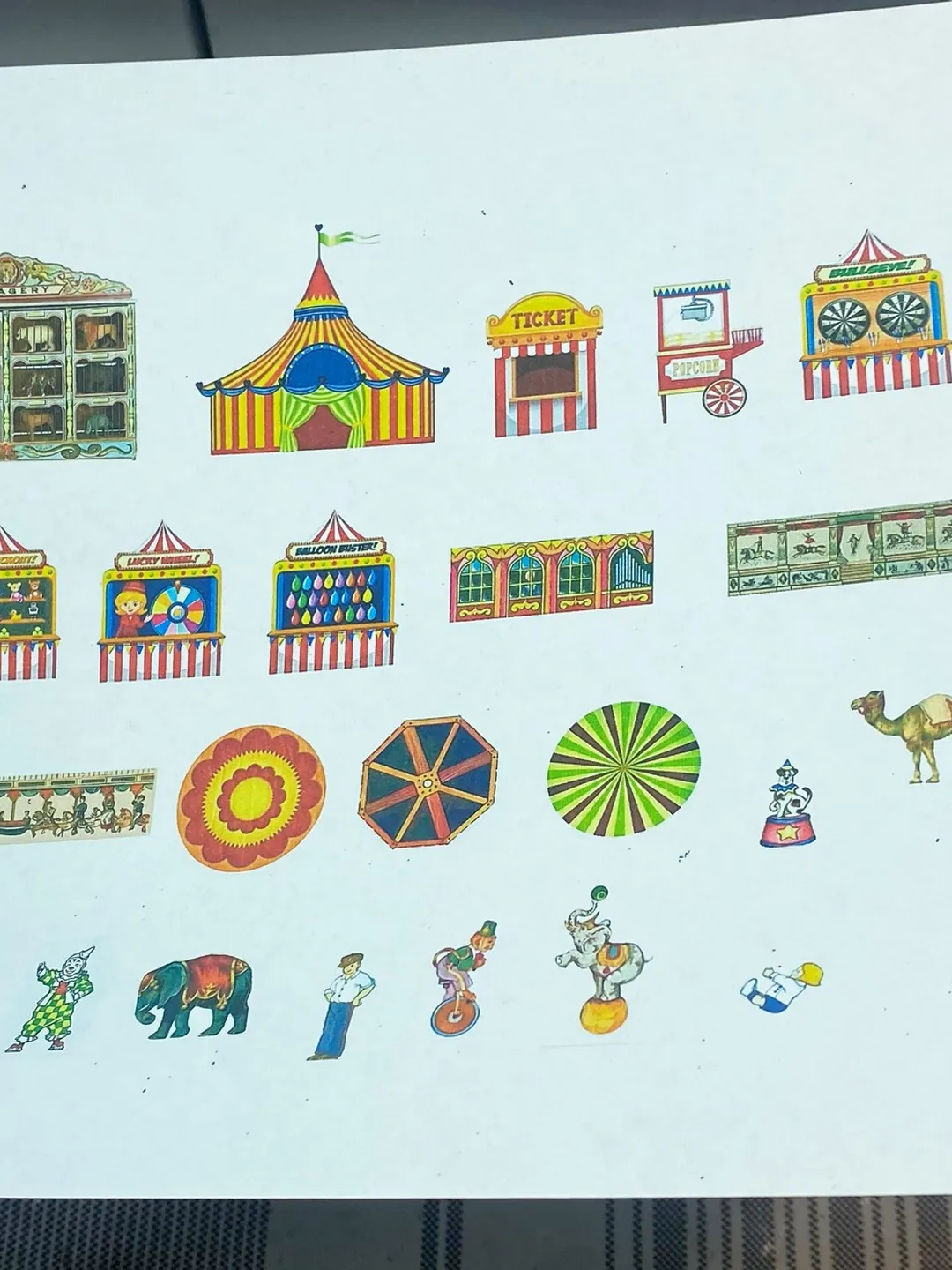 Psp Tutorial Circus Tutorial.Circus set of miniature figures. Dollhouse miniature ...