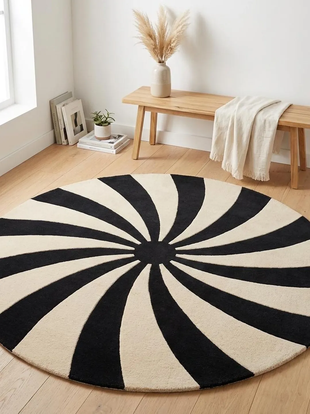 Mid-Century Modern Abstract Area Rug Nz Wool | Custom Hand Tufted Wool ...