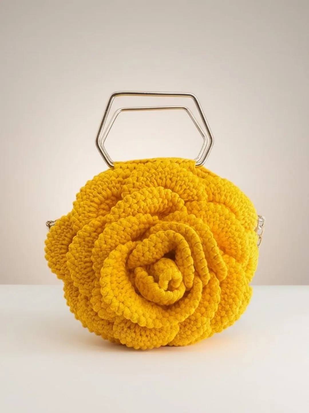 handmade Flower Rose Bag Chic Unique Stylish Women's Shoulder and Handbag