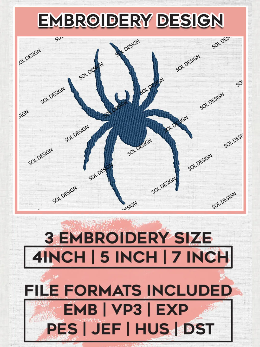 Richmond Spiders Logo Machine Embroidery Design, NCAA Richmond Spiders Embroidery Design Design files, NCAA Embroidery Designs, NCAA Machine Embroidery Designs, Digital Download