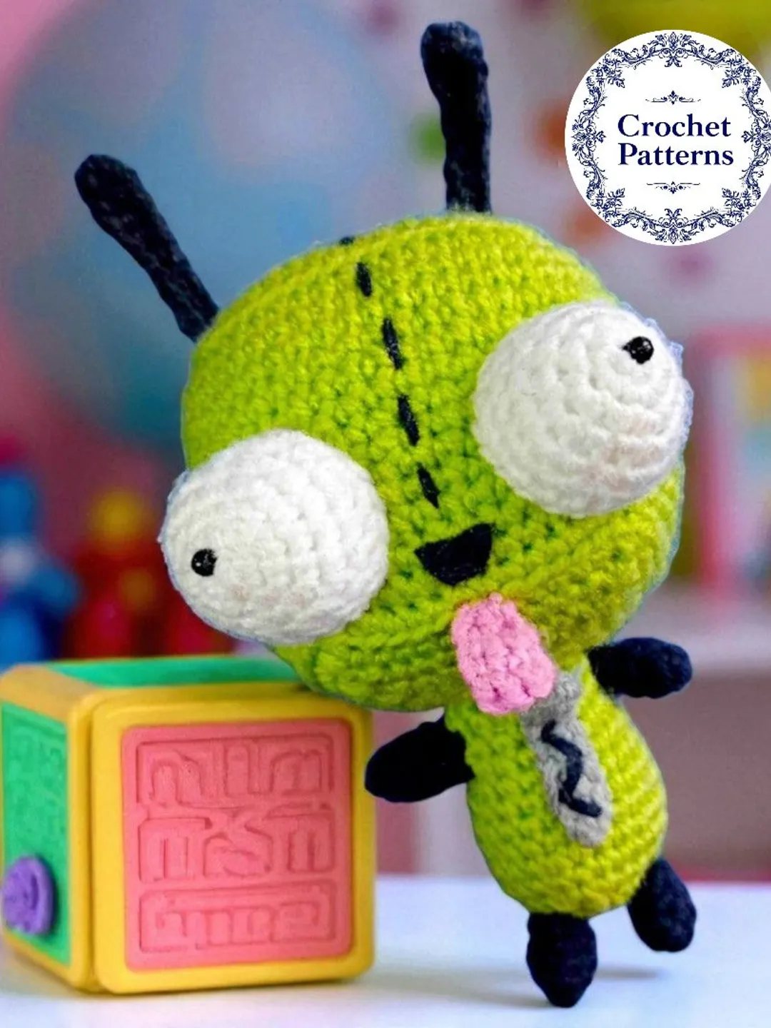 Crochet Gir Robot Pattern: Invader Zim Dog Amigurumi (PDF Pattern)