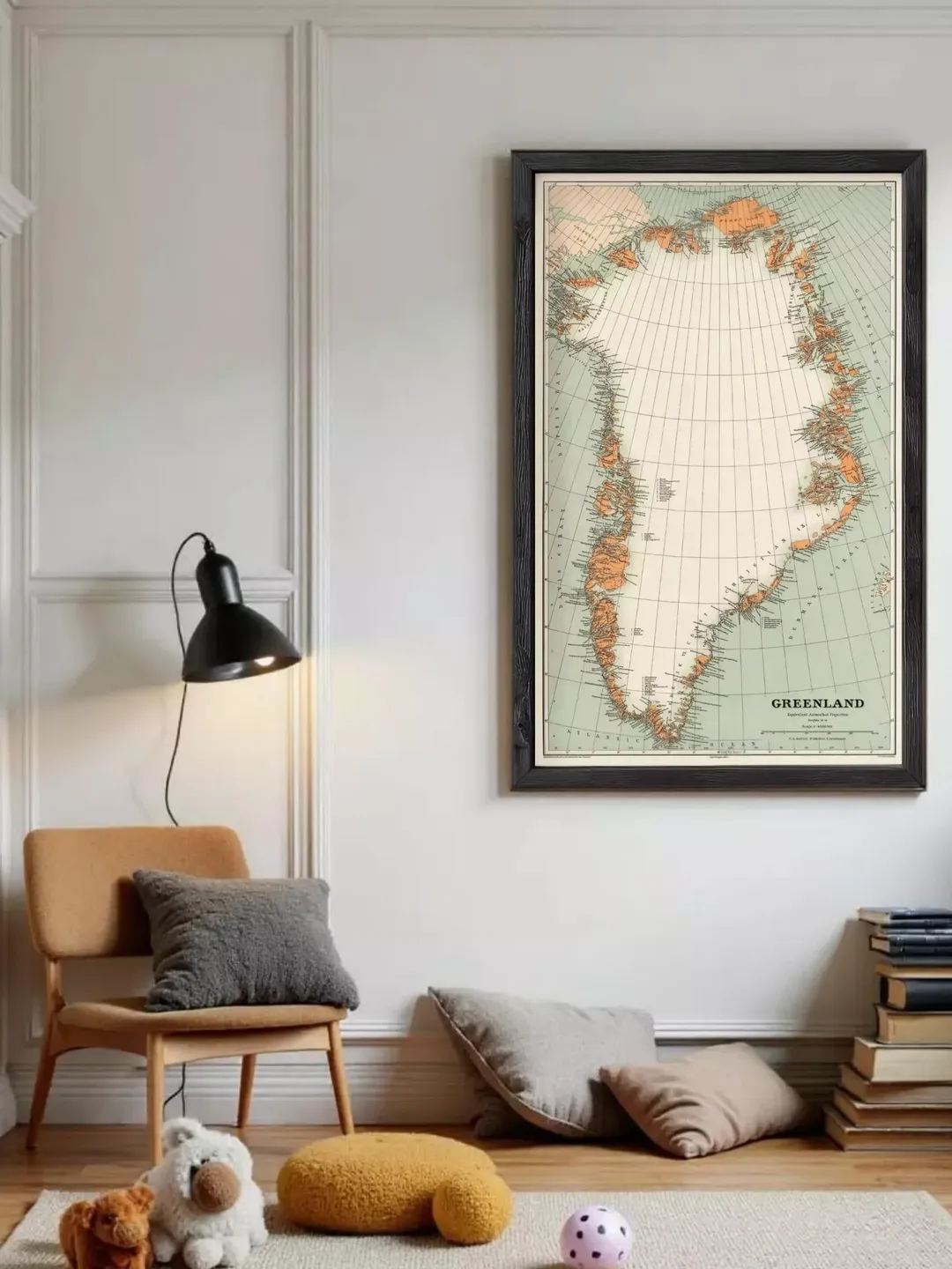Greenland Vintage Map Print 1929 | Antique Wall Decor