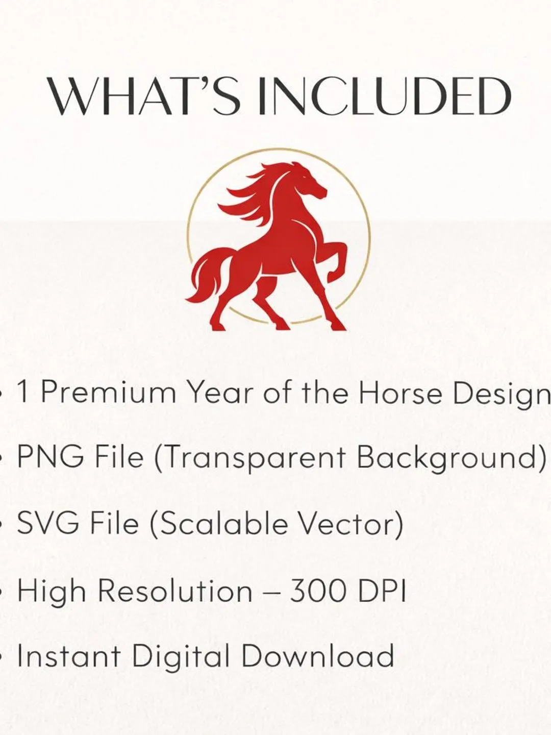 Year of the Horse Art | Chinese Zodiac Horse Design | Lunar New Year ...