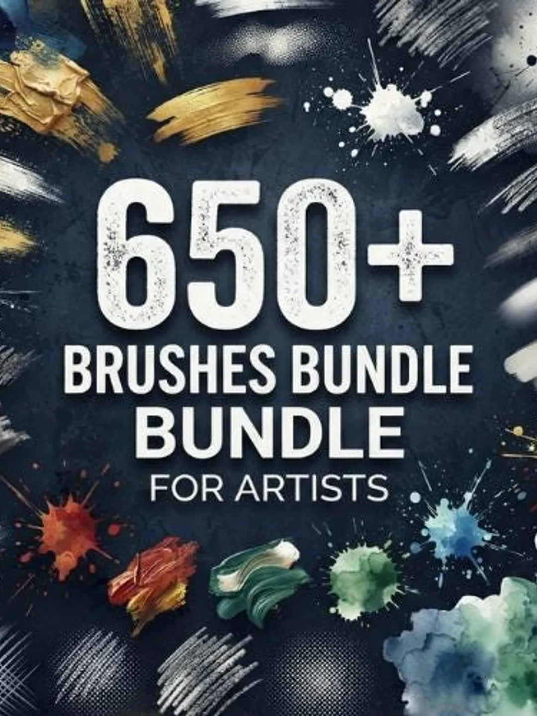 650+ Procreate Brushes Bundle – Digital Drawing, Painting, Tattoo Brush Set