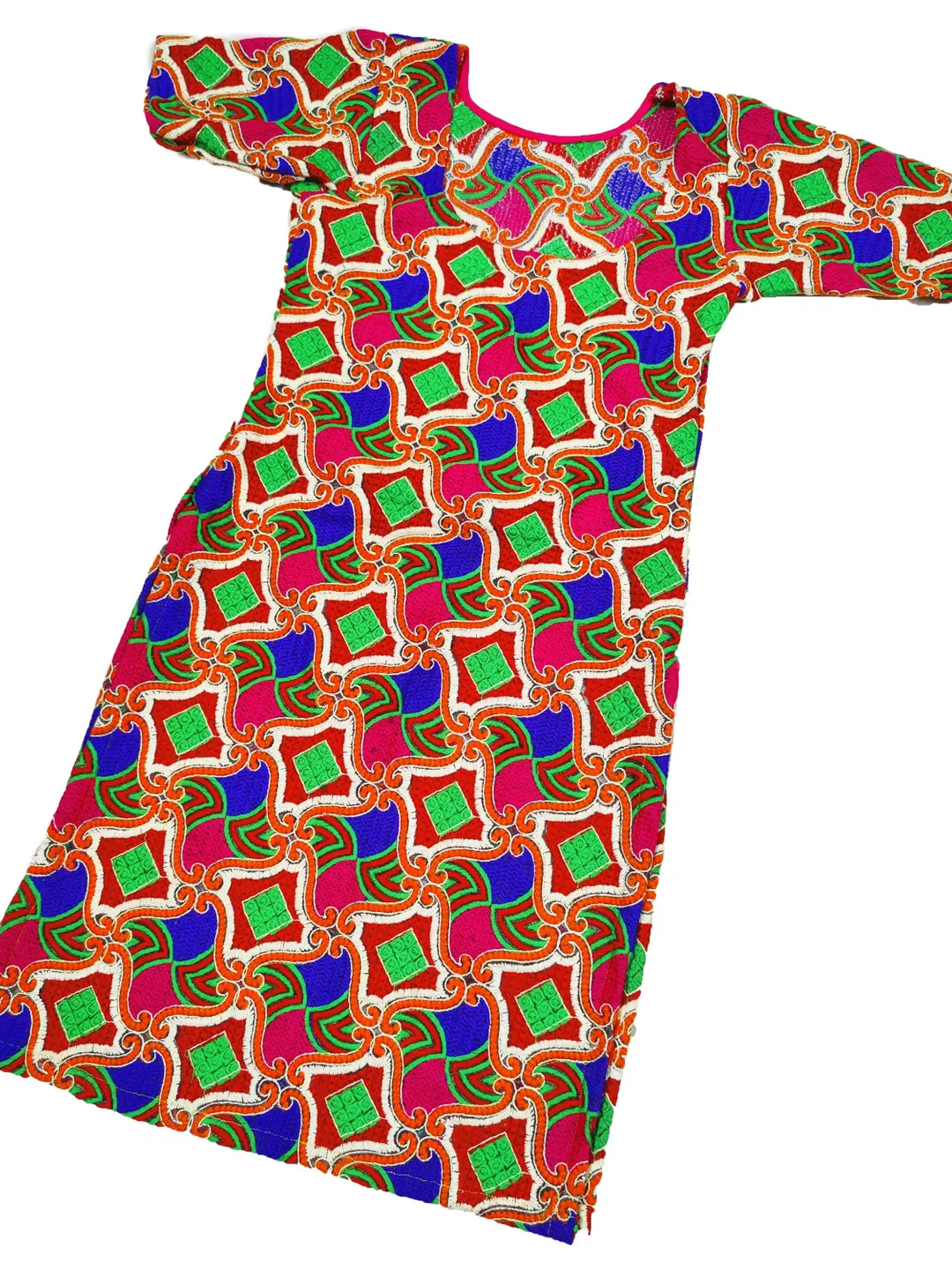 women indian cotton boho dresses Summer