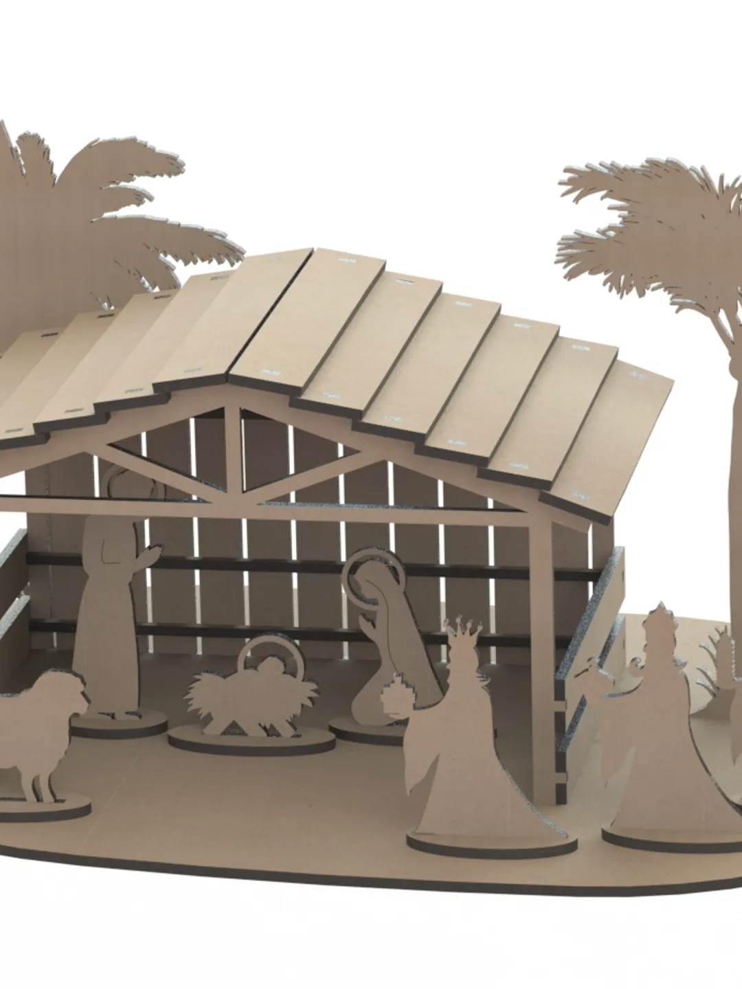 Digital Template Cnc Router Files Cnc Christmas Files for Wood Laser Cut Pattern