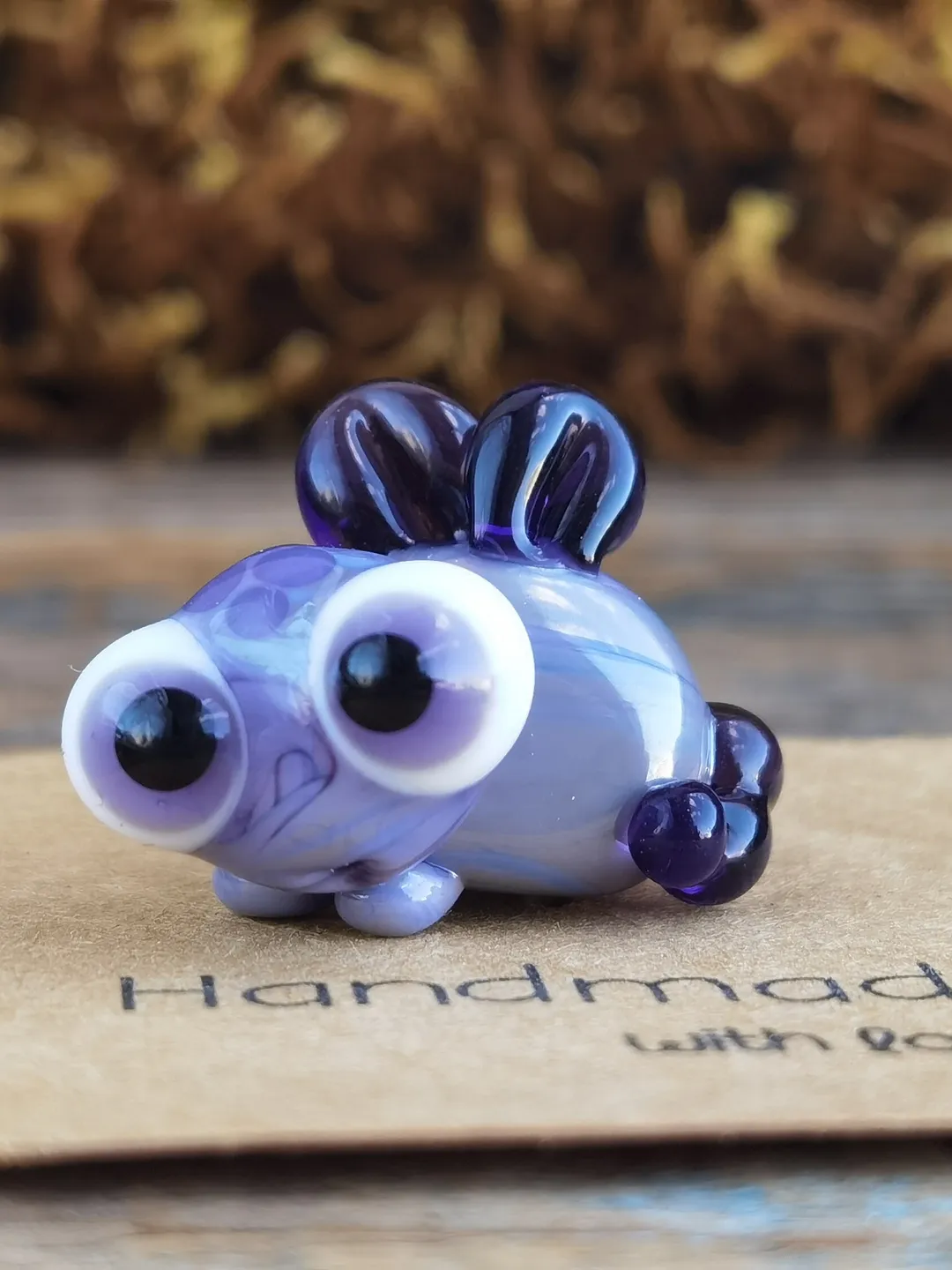 Tiny monster miniature  glass monster figurine  monster sculpture for terrarium decoration or fairy garden decor