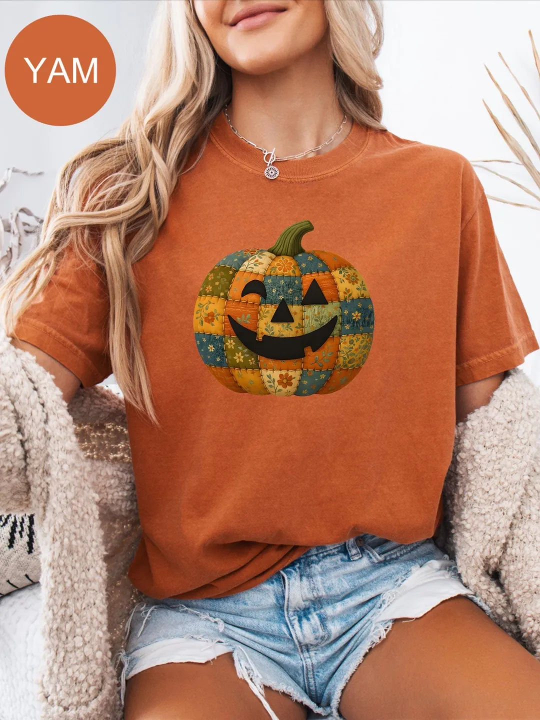 Comfort Colors Fall Pumpkin T-Shirt: Cozy Thanksgiving Tee
