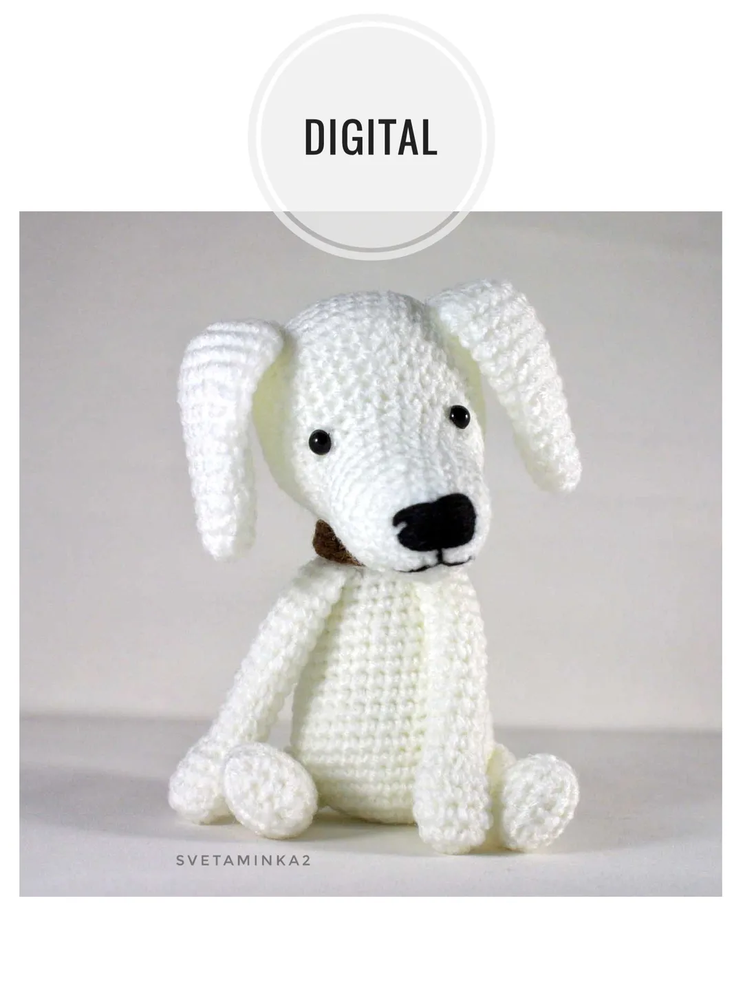 Crochet Dog Pattern. Crochet Puppy Pattern. Amigurumi. Digital Download. PDF.