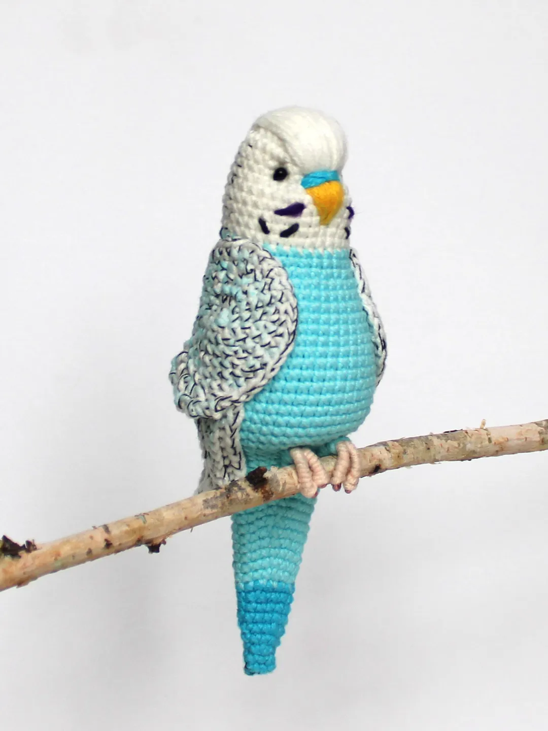 Budgie crochet pattern PDF in English Amigurumi parrot toy