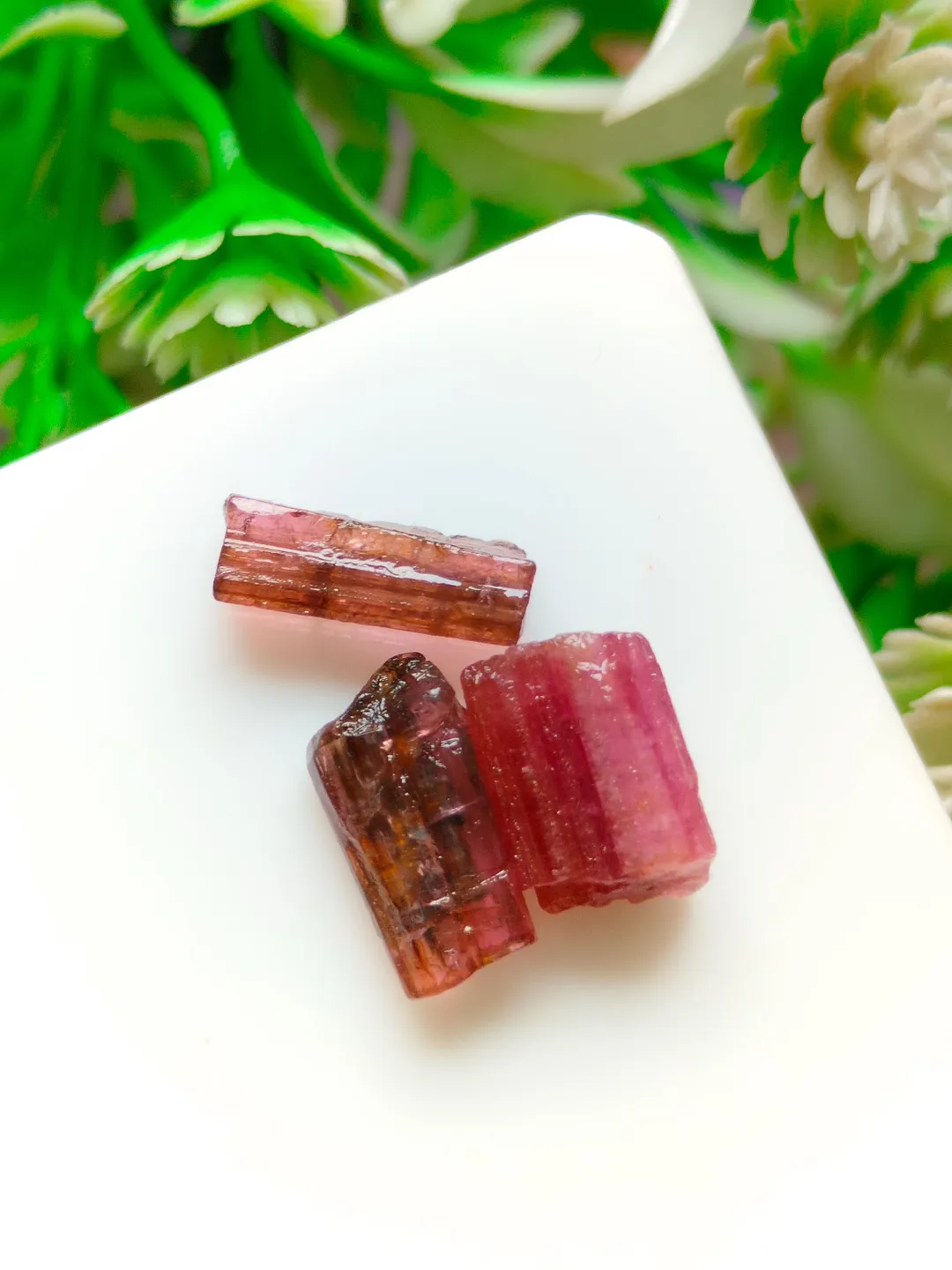 Raw Pink Tourmaline Crystal Rods Gemstone, Healing Gemstone Sticks, 3 ...