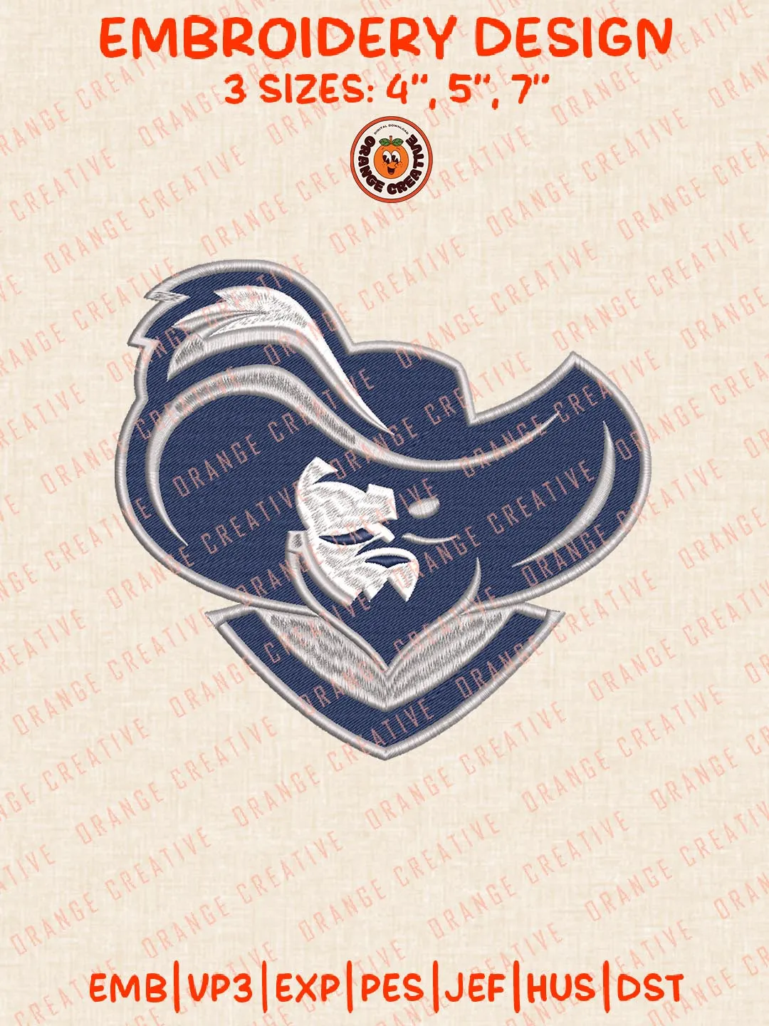 Xavier Musketeers NCAA Logos Embroidery Design Files, NCAA Logos Embroidery Designs, Machine Embroidery Files, 4 Sizes, Custom Sizes, Instant Download