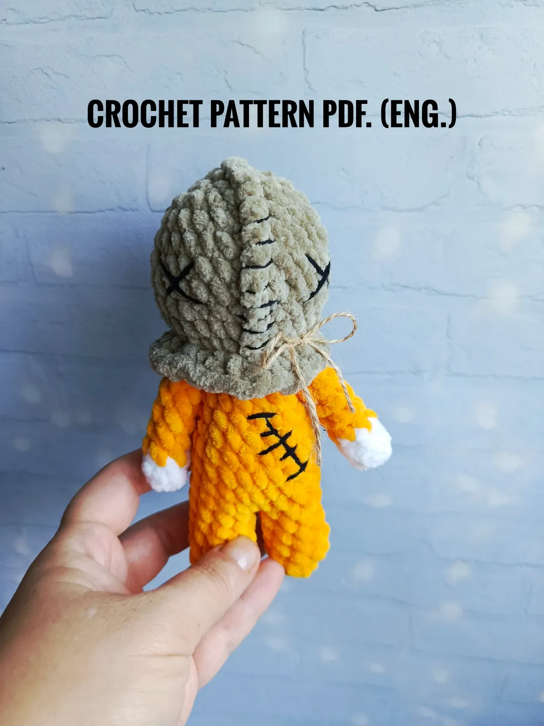 Sam trick r treat Crochet Pattern, No Sew Amigurumi Crochet Patterns, Crochet Pattern, Plushie Pattern quick and easy pattern
