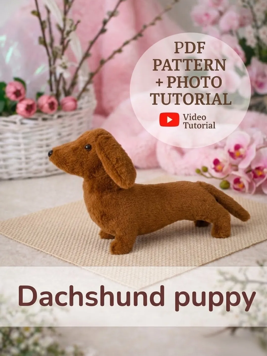 Tutorial Terry Plusg Goose Sewing Pattern PDF Tutorial Easy 23cm Plush Toy Beginner ...