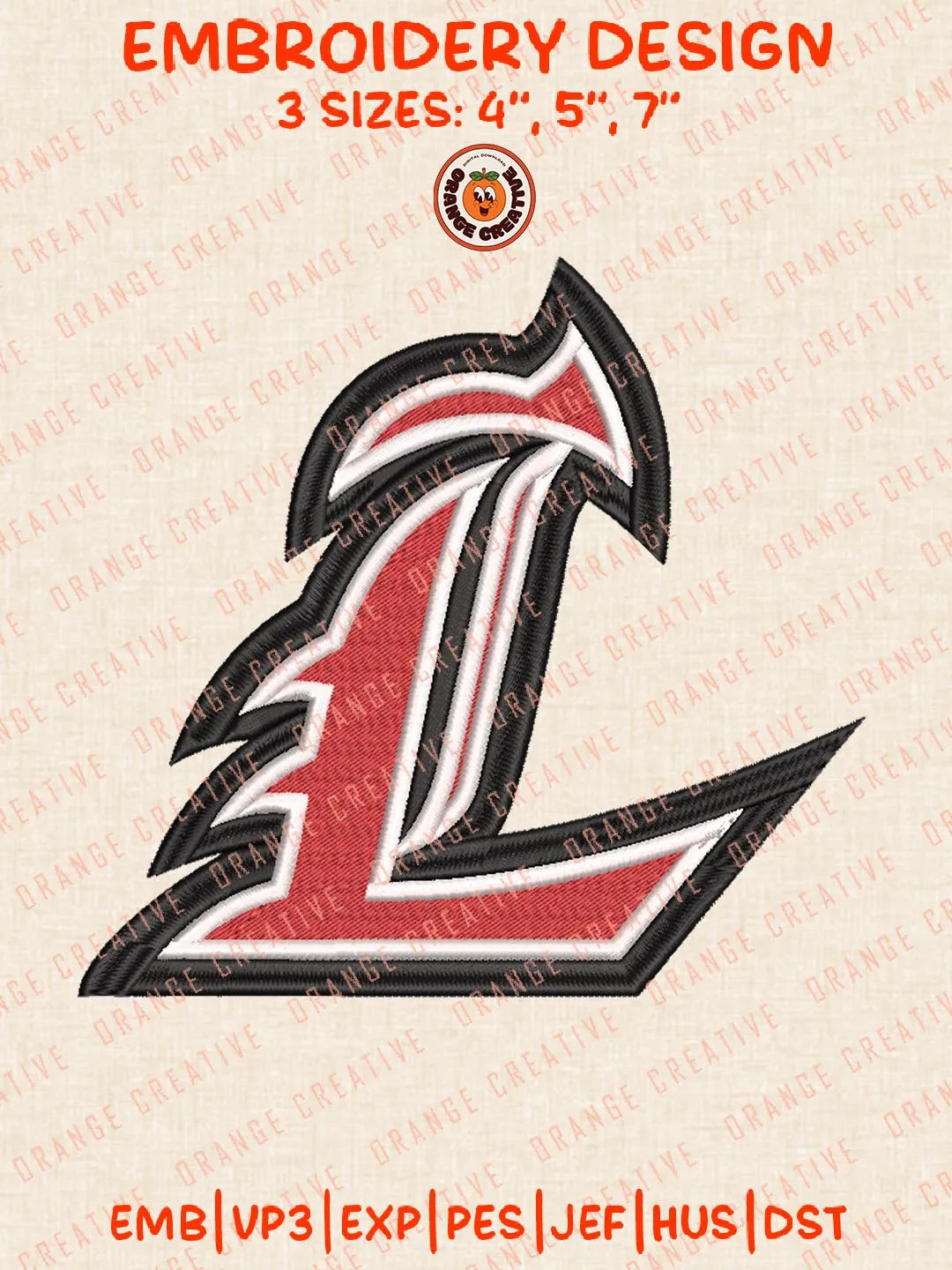 Louisville Cardinals Embroidery Design Files, NCAA Logos Embroidery Designs, NCAA Louisville  Machine Embroidery Files, 3 Sizes, Custom Sizes, Instant Download