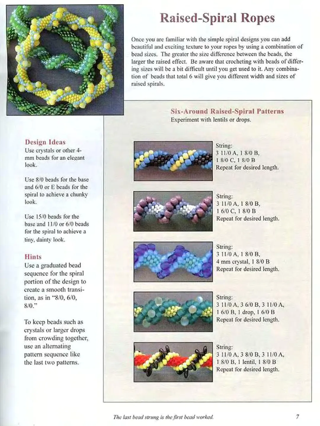 Beaded Rope Pattern Bead Crochet Ropes: Techniques & Patterns for Stunning Jewelry Designs