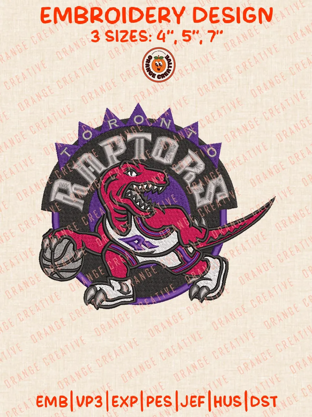 Toronto Raptors Logo Pattern Toronto Raptors Logo Embroidery Designs,NBA Logo Embroidery Files ...