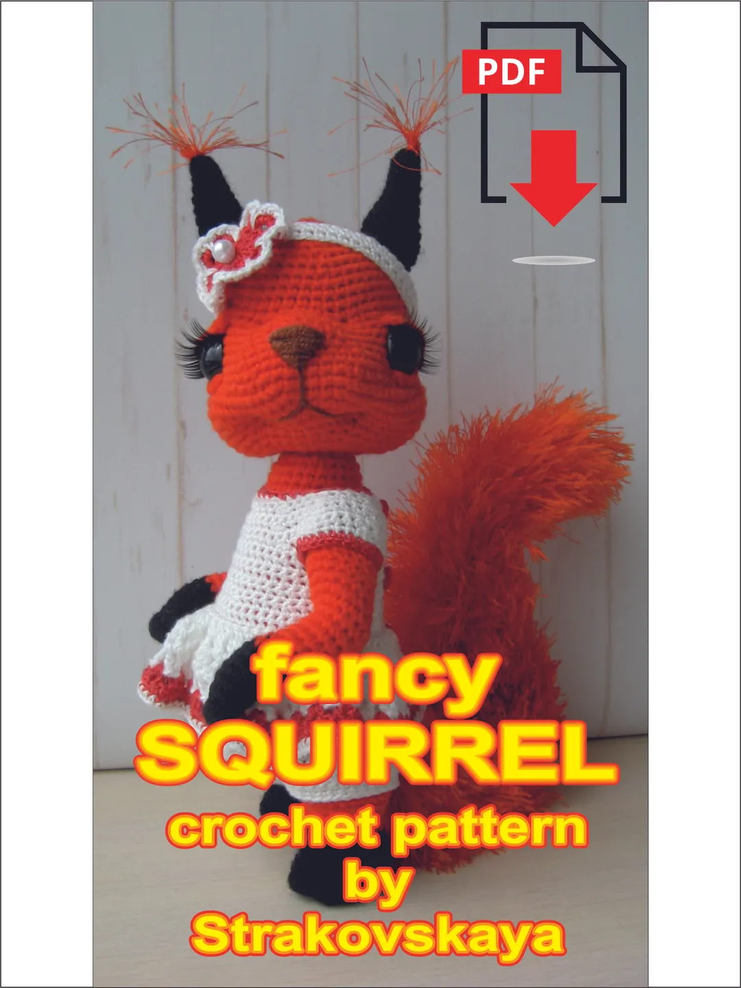 Squiggle Clothes Pattern TUTORIAL: Baby Squirrel in clothes crochet pattern*