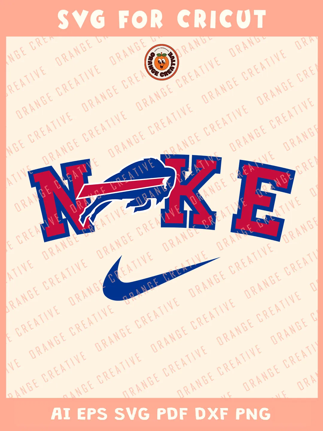 Ni.kee NFL Buffalo Bills Team Logo Svg, NFL Football Team Svg, NFL Bills Team SVG for cricut, NFL Team Shirt For Fan, Svg Files for Cricut, Png, Dxf, Digital Download