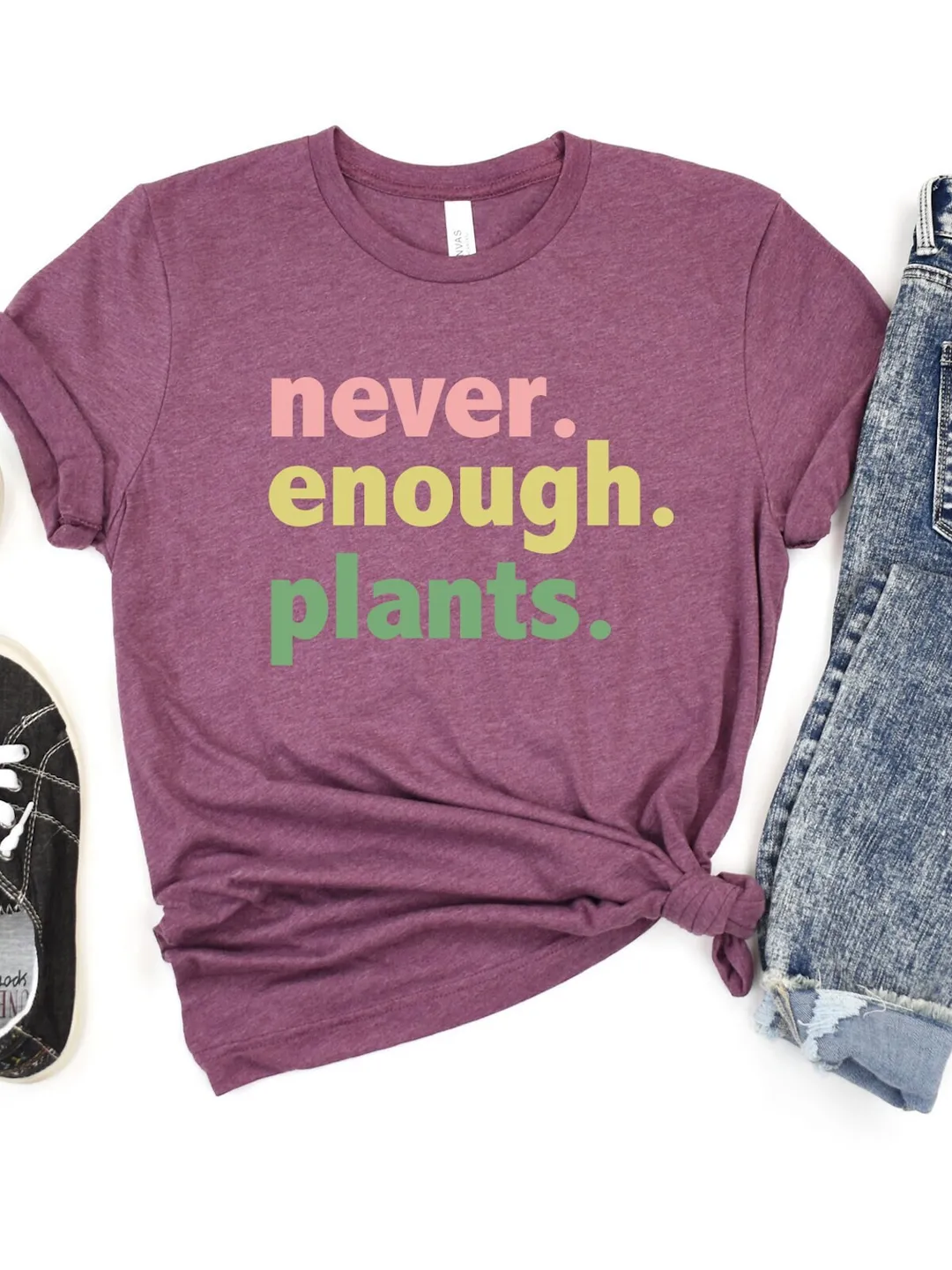 Never Enough Plants Shirt: Relaxed Fit Cotton Blend Tee for Garden Lovers